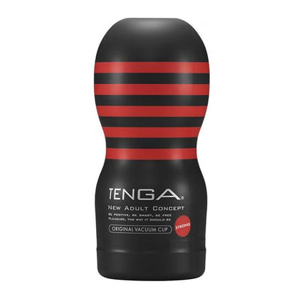 Tenga U.S. Original Vacuum Cup Strong Stroker - Male Masturbator, Model VCS-2022, Intense Pleasure, Black