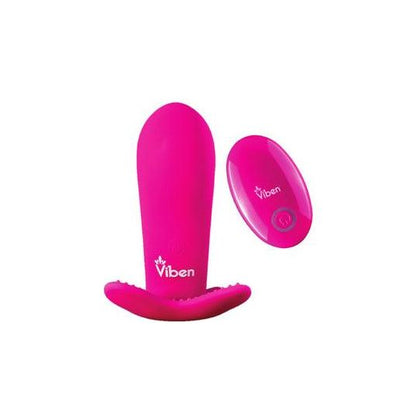 Introducing the Viben Intrigue Panty Vibe W- Pleasure Nubs Hot Pink: A Sensational Strapless Butterfly Panty Vibe for Unforgettable Pleasure