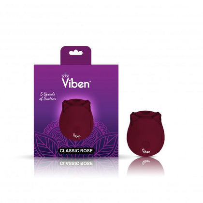 Viben Zen Classic Rose Ruby Handheld Clitoral & Nipple Stimulator for Women