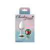 Viben Cheeky Charms Round Rainbow Small Silver Butt Plug - Model CC-001: Unisex Anal Pleasure Toy - Adult Naughty Store