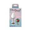 Viben Cheeky Charms Rainbow Round Medium Silver Butt Plug - Model CC-2022 - Unisex Anal Pleasure Toy - Adult Naughty Store