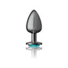 Viben Cheeky Charms CC-123 Large Gunmetal Teal Butt Plug for Sensual Anal Pleasure - Adult Naughty Store