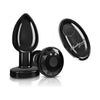 Viben Cheeky Charms VC-1001 Vibrating Metal Plug Gunmetal Medium with Remote - Unleash Pleasure and Elegance in Your Intimate Moments - Adult Naughty Store