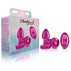 Viben Cheeky Charms VC-1001 Small Powerful Vibrating Metal Plug with Remote Control - Unleash Pleasure in Pink - Adult Naughty Store