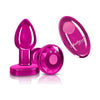 Viben Cheeky Charms VC-1001 Small Powerful Vibrating Metal Plug with Remote Control - Unleash Pleasure in Pink - Adult Naughty Store