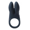 Vedo Sexy Bunny Rechargeable Cock Ring Black Pearl - Powerful Dual Motor Vibrating Pleasure Enhancer for Couples