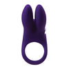 Vedo Sexy Bunny Rechargeable Cock Ring Deep Purple - Powerful Dual Motor Vibrating Love Ring for Couples Pleasure - Adult Naughty Store