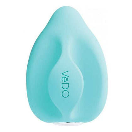 Vedo Yumi Rechargeable Finger Vibrator - Tease Me Turquoise Blue - For Effortless Control and Delight - 10 Powerful Vibration Modes - Whisper Quiet and Waterproof - Perfect for Pleasure Exploration