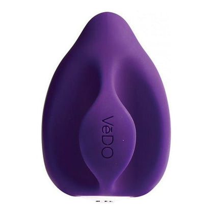 Vedo Yumi Deep Purple Rechargeable Finger Vibrator - Model YFV-10 - Intimate Bliss for Her - Clitoral Stimulation - Powerful 10 Vibration Modes