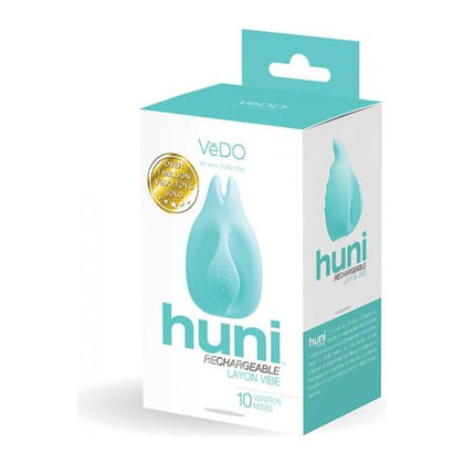 Vedo Huni Rechargeable Finger Vibe Turquoise Green - Powerful Clitoral Stimulator for Women - Model HV-2022