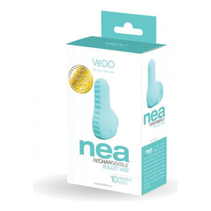 Vedo Nea Rechargeable Finger Vibe Turquoise - Powerful Finger Vibrator for Women, Clitoral Stimulation and Couples Play