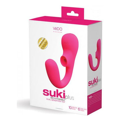 Vedo Suki Plus Dual Sonic Vibe Foxy Pink Vibrator - The Ultimate Pleasure Experience for Women - Model Suki Plus 2022

Introducing the Vedo Suki Plus Dual Sonic Vibe Foxy Pink Vibrator - Unleash the Sensual Power Within