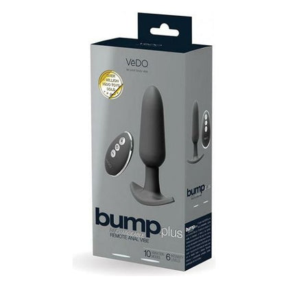 Vedo Bump Plus RCR Anal Vibe - Model BP-001 - Unleash Ultimate Pleasure - Just Black