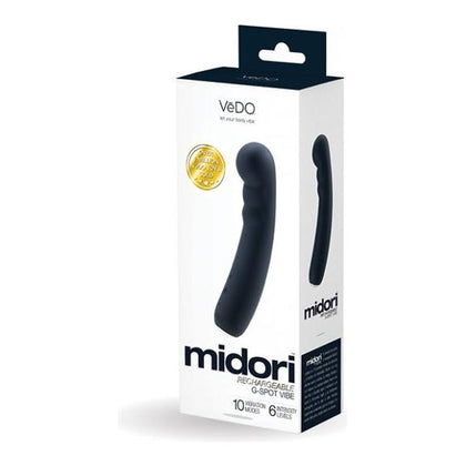 Vedo Midori Rechargeable G-Spot Vibe Just Black - Powerful Pleasure for Women's G-Spot Stimulation