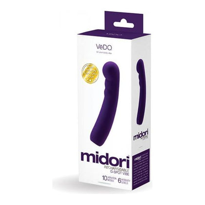 Vedo Midori Rechargeable G-Spot Vibe Deep Purple - The Ultimate Pleasure Experience for Women