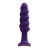 Vedo Twist Rechargeable Anal Plug Deep Purple - Powerful Motor, 10 Vibration Modes, Silicone, T-Shaped Anchor End - Unleash Pleasure in Style! - Adult Naughty Store