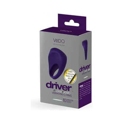 Vedo Driver Rechargeable Vibrating C-Ring Purple: The Ultimate Pleasure Enhancer for Couples
