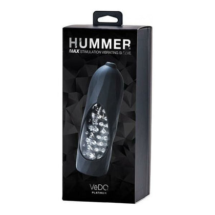 Vedo Hummer 2.0 Rechargeable Vibrating Sleeve - The Ultimate Pleasure Enhancer for Him and Her - Model H2.0-VRSLV - Deep Stimulation - Black
