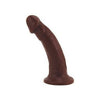 Vixen Creations Mustang Vixskin Chocolate Realistic Silicone Dildo - Model MV-001 - For Vaginal and Anal Pleasure - Brown/Chocolate