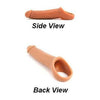Introducing the Pleasure Pro Silicone Hollow Penis Enhancer - Model PP-1001B: A Premium Pleasure Enhancer for Men - Beige