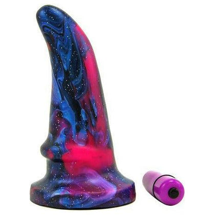 Vixen Creations Annie-O Vixskin Galaxy Vibrating Dildo - Model VX-5000 - Unisex - Dual Pleasure - Midnight Black - Adult Naughty Store