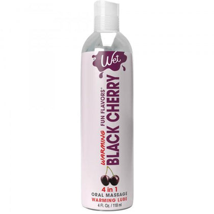 Wet Black Cherry Warming Flavoured Lubricant - Sensual Play Essential for Enhanced Pleasure