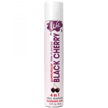 Wet Black Cherry Warming Flavoured Lubricant - 1 oz - Female - Intimate Areas - Red
