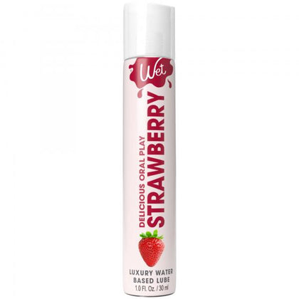 **Sultry Secrets Wet Strawberry Oral Lubricant - Model 2024 - Intimate Pleasure Enhancement for All Genders, Ideal for Oral Stimulation and Foreplay, Tantalising Strawberry Flavour**