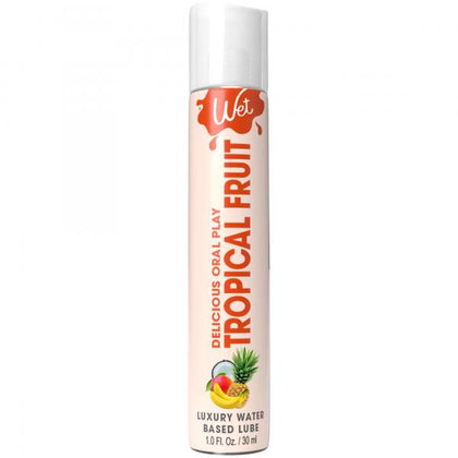 Wet Tropical Oral Flavored Lubricant | Wet Tropical Oral 1 Oz Erotic Foreplay Lube for Him & Her | Unisex Intimate Tropical Sensation | Tropical Explosion | 1 fl oz - Adult Naughty Store