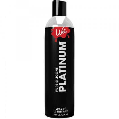 Wet Platinum Silicone Personal Lubricant for Intimate Pleasure - Model 2024 - Unisex - Enhances Sensations - Colourless - Adult Naughty Store