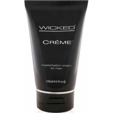 Wicked Sensual Care Collection - Masturbation Cream for Men - Model 4 oz - Intimate Lubricant - Non-Latex Compatible - Black Tube - Adult Naughty Store