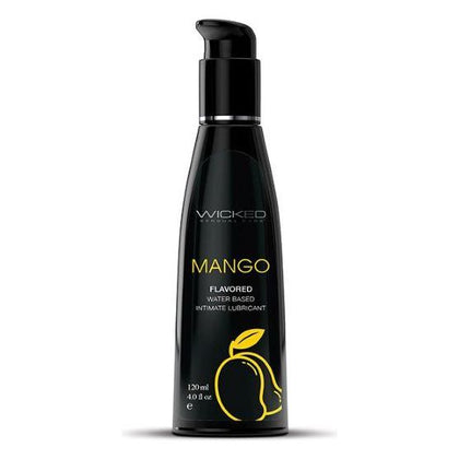 Wicked Aqua Mango Flavored Water Based Lubricant - Sensual Pleasure Enhancer for Oral Delights - 4 oz