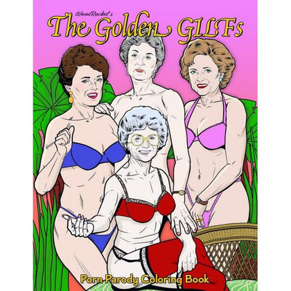 Wood Rocket Golden GILFS Adult Coloring Book - A Sensual Journey of Pleasure and Artistry