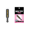 Wood Rocket Spank Me Paddle Pin - Fetish BDSM Lapel Pin for Adults - Model SPK-001 - Unisex - Pleasure Accessory - Gray and Gold - Adult Naughty Store