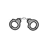 Wood Rocket Handcuffs Pin - Kinky Fun Soft Enamel Lapel Pin with Real Chain - Model XR-1001 - Unisex - Perfect Accessory for Expressing Your Naughty Side - Black - Adult Naughty Store