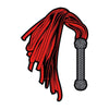 Wood Rocket Flogger Pin - Mini Enamel Lapel Pin for BDSM Enthusiasts - Model FR-001 - Unisex - Delivers Sensual Pleasure - Gray, Red, and Black - Adult Naughty Store