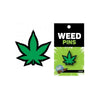 Wood Rocket Green Marijuana Leaf Pin - Fun Soft Enamel Lapel Pin for Cannabis Enthusiasts - Adult Naughty Store