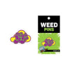 Wood Rocket High AF Weed Pin - Vibrating Wand Enamel Lapel Pin for Adults - Yellow/Green/Purple - Adult Naughty Store