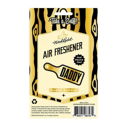 Wood Rocket Daddy Paddle Air Freshener - Premium Quality Net Scented Sex Toy - Model: DP-AF001 - Unisex - Pleasure for All Areas - Fresh Peach Color