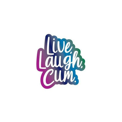 Wood Rocket Live Laugh Cum Pin - Soft Enamel Lapel Pin for Adults - Rainbow Colors - Perfect Kinky Accessory for All Genders and Pleasure Areas (Model: 2023) - Adult Naughty Store