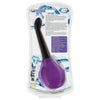 Cloud 9 Fresh + Deluxe Anal Soft Tip Enema Douche EZ Squeeze Bulb - Premium Anal Douche and Enema System for Comfortable Cleansing - Model EDB-2021 - Unisex - Anal and Vaginal Pleasure - Purple with Black Tip