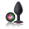 Cloud 9 Gems Black Silicone Anal Plug Medium - Model 1234 - Unisex Anal Pleasure - Captivating Onyx Black