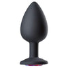 Cloud 9 Gems Black Silicone Anal Plug Large - Model #C9G-APL-L - Unisex Anal Pleasure Toy - Black