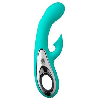 Cloud 9 Pro Sensual Air Touch VI G-Spot Come Hither Motion Rabbit Teal - Deluxe Dual Function Clitoral Suction and Vibration Sex Toy for Women - Adult Naughty Store