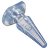 Cloud 9 Novelties Blue Maxi Tapered Butt Plug - Model MTP-001 - Unisex Anal Pleasure - Vibrant Blue - Adult Naughty Store