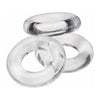 Cloud 9 Cock Ring Combo 3 Clear Smooth - The Ultimate Intimate Pleasure Enhancer for Men - Adult Naughty Store