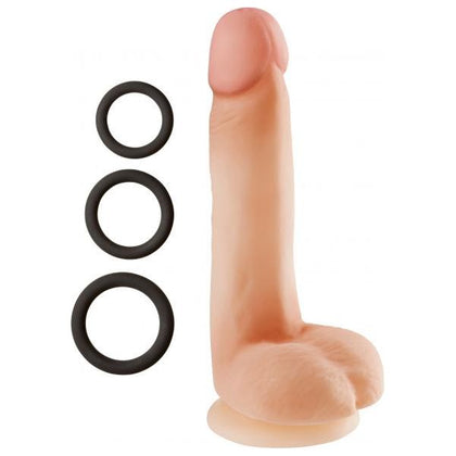 Cloud 9 Dual Density Real Touch 7-Inch Dong with Balls - Beige: The Ultimate Pleasure Experience
