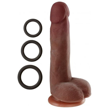 Cloud 9 Dual Density Real Touch 7-Inch Dong with Balls - Brown: The Ultimate Realistic Pleasure Experience for All Genders and Sensations