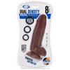 Cloud 9 Dual Density Real Touch Dildo with Balls 8 inches Brown - Adult Naughty Store