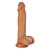 Cloud 9 Pro Sensual Swirl Thrust 7 Brown - Premium Silicone Dual Motor Vibrator for Intense Pleasure - Adult Naughty Store